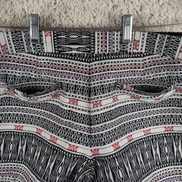 Dalia* Women's Multicolor BOHO 4 Pocket Hidden Closure High Waist Shorts~ Size 8 - Picture 6 of 12